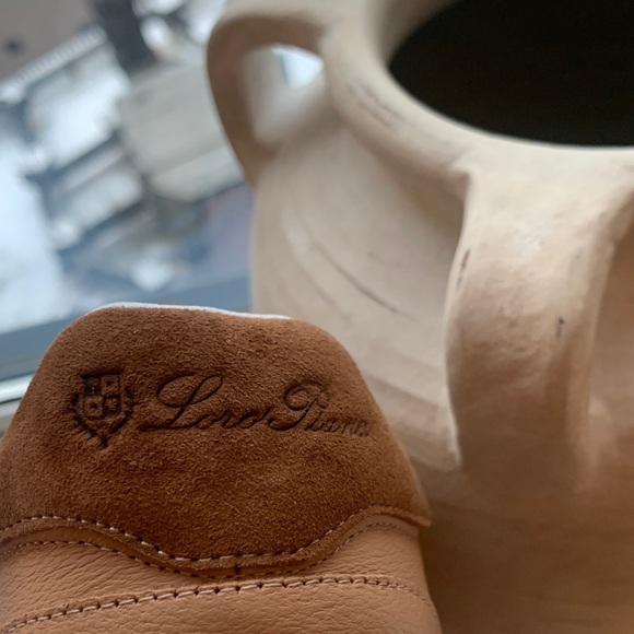 Loro Piana Tan Leather Sneakers - Picture 3 of 4